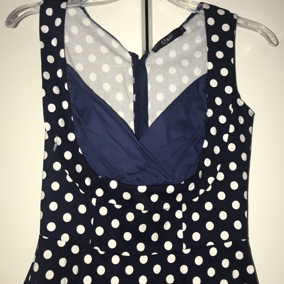 Polka Dot A-Line Dress - NEVER WORN - Picture 6 of 8